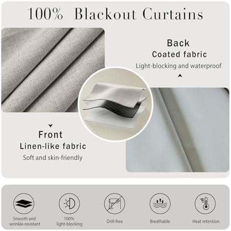 100% Blackout Self Adhesive Portable Curtains - Image 4