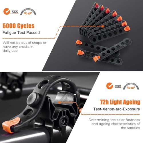 IKURAM R 3 Bike Hitch Mount Foldable Bicycle Carrier, Fits 2" Receiver - Image 5
