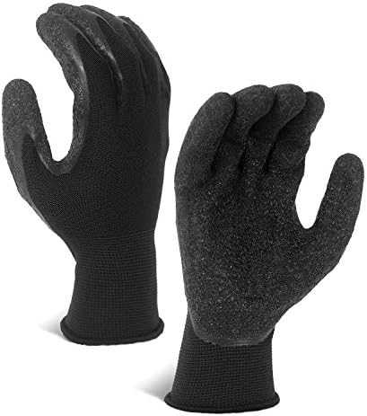 Evridwear Crinkle Latex Rubber Coated Safety Work Gloves - Image 2