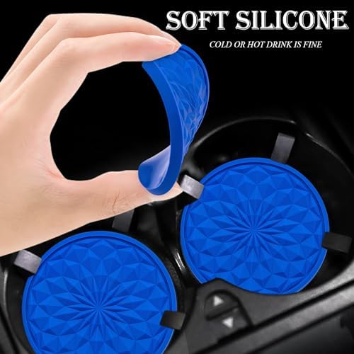 4 Pack Silicone Car Cup Holder Coaster – 2.75 Inch Non-Slip Drink Mat, - Image 4