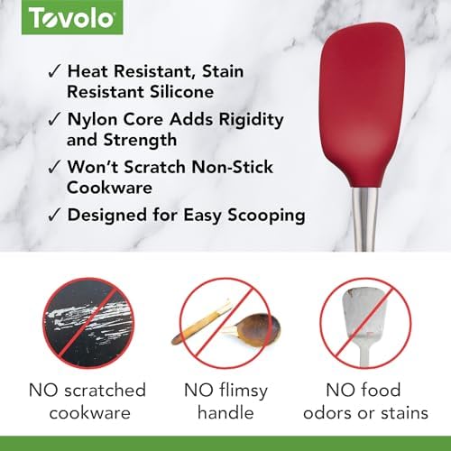 Tovolo, Spoonula Flex Core Stainless Steel Handle Cayenne - Image 3