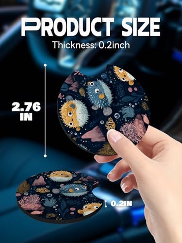 WOCOCN Car Coasters, Cup Holder Coasters - Image 5