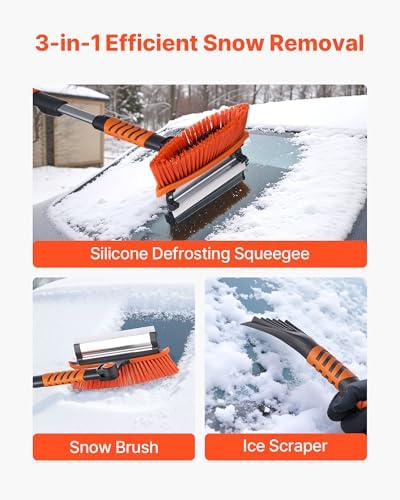 VEVOR Car Snow Brush, 3-in-1 Snow Remover - Image 2