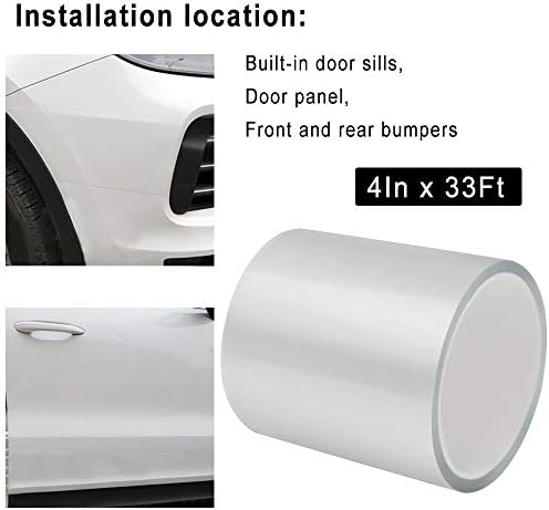 Storystore Car Door Edge Guard, 4 in x 33 Ft Clear Door Edge Protector - Image 2