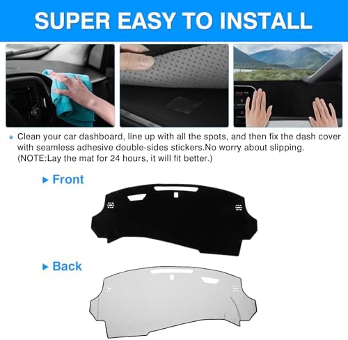Autorder Dashboard Cover Mat for Chevy Chevrolet Equinox EV 2024 2025 2026 - Image 5