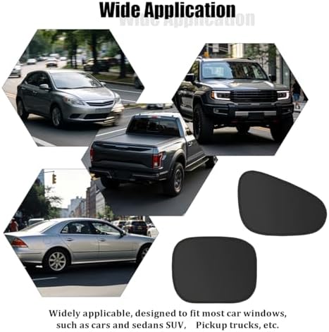 4PCS Car Window Shade, Static Suction Front Rear Side Window Sun Shield Block - Image 6