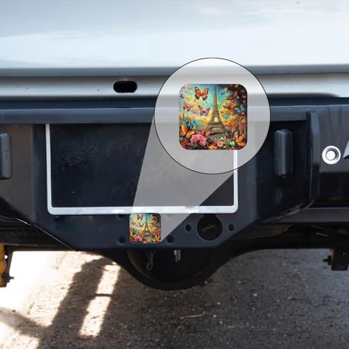 Hitch Cover Fits for 2-Inch Hitch, Eiffel Tower in Landscape - Image 5