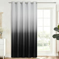 SimpleHome Ombre Gradient Black White to Gray Curtains by SimpleHome