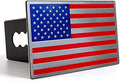 Bonrcea Heavy Duty American Flag Aluminum Trailer Hitch Cover by Bonrcea