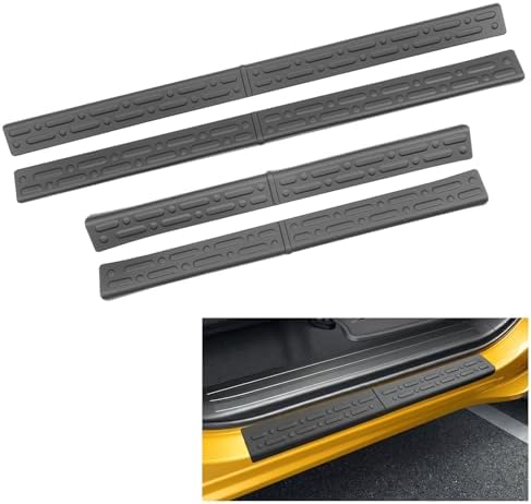 Door Sill Guards Kit Fit for 2016-2019 Nissan Titan Accessories Entry Guard by Utiiy