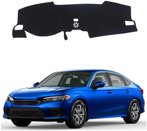 Dashboard Mat Cover for Honda Civic 2023 2024 2025 Nonslip Center Console by BOLTRY