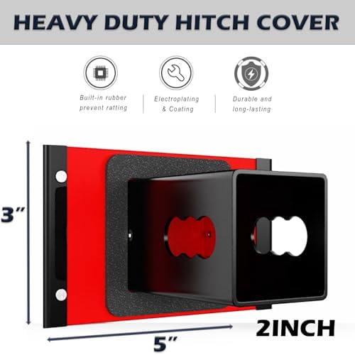 Heavy Duty Hollow Out American Flag Metal Trailer Hitch Cover - Image 3