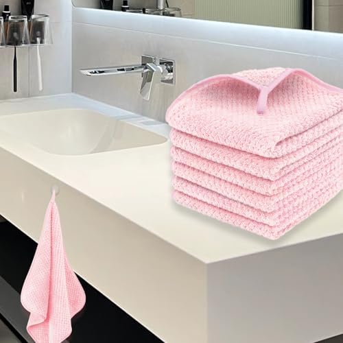 MaopaoBeauty 6 Piece Washcloth Set, 100% Microfiber - Image 7