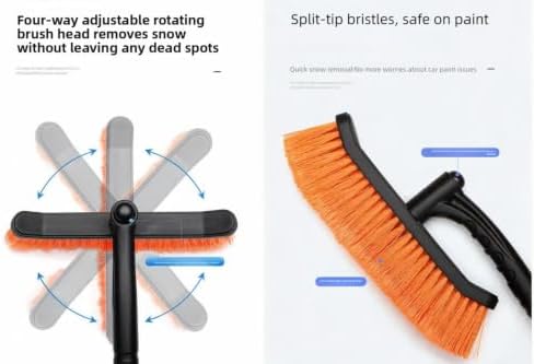 MUSM Snow Brush for Car, Extendable Ice Scraper - Image 3
