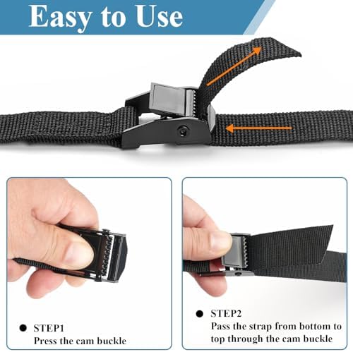 PEASUG Tie Down Straps, 4 Pack Lashing Straps - Image 4