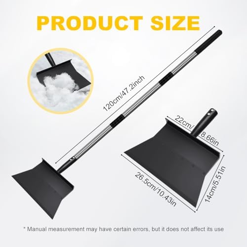 Ice Scraper for Driveway, 206 Upgraded Snow Shovel Heavy-Duty Multi-Purpose - Image 6