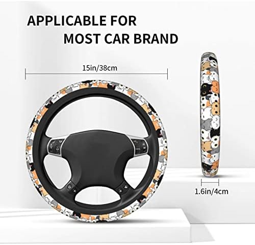 Cat Steering Wheel Cover for Women Men - Image 2