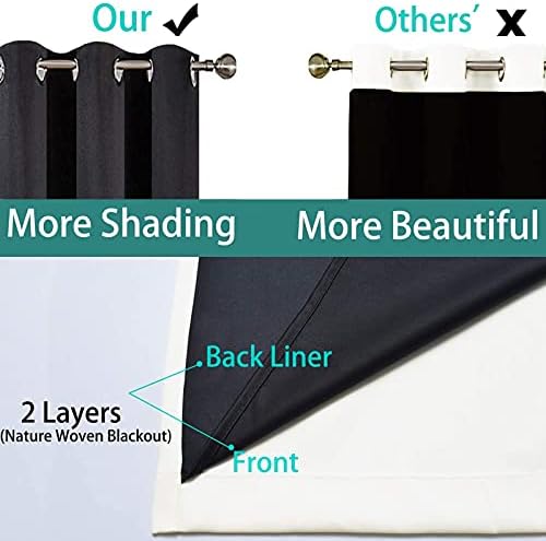Yakamok Cream 100% Blackout Curtains 63 Inches Long - Image 5