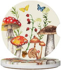 Mushroom Butterfly Car Coasters by Unknown