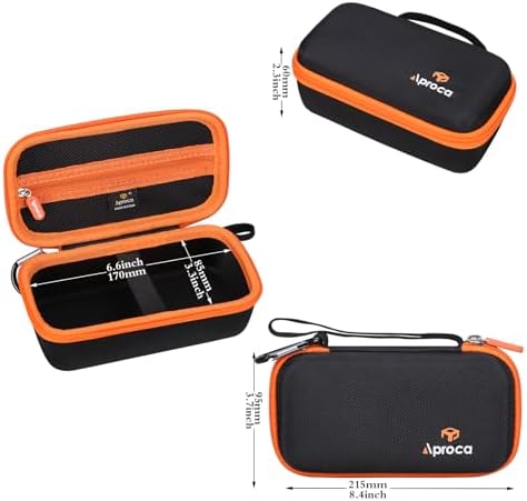 Case for AstroAI L7 L7S Tire Inflator Air Compressor -Black+Orange Zipper - Image 6