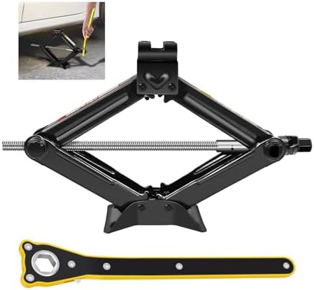 HSHa Car Jack Kit Scissor Jack for Car 2 Ton, 4.33"-15.35" Lifting Range by HSHa