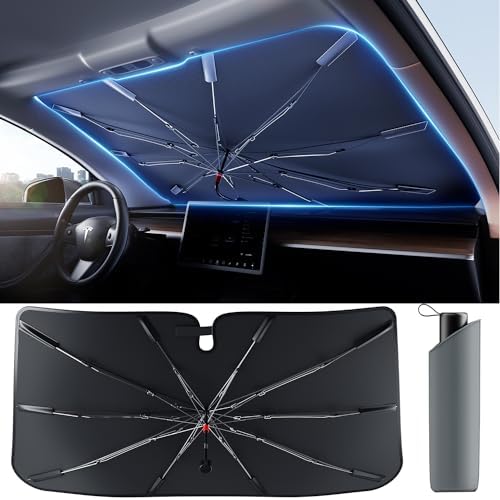 Weektic Windshield Sun Shade Umbrella, Sun & Heat Protection, Keep Vehicle Cool by Weektic
