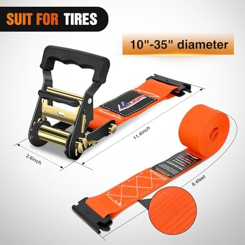 Nilight Wheel Chock Tie Down Kit - Image 3