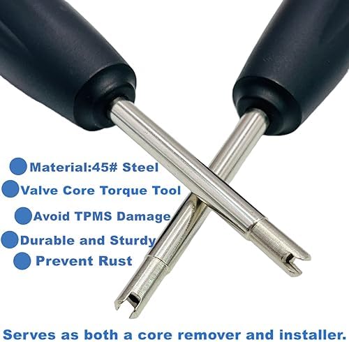 2 Pieces Valve Core Torque Tool, Avoid TPMS Damage, Valve Core Removal and - Image 3