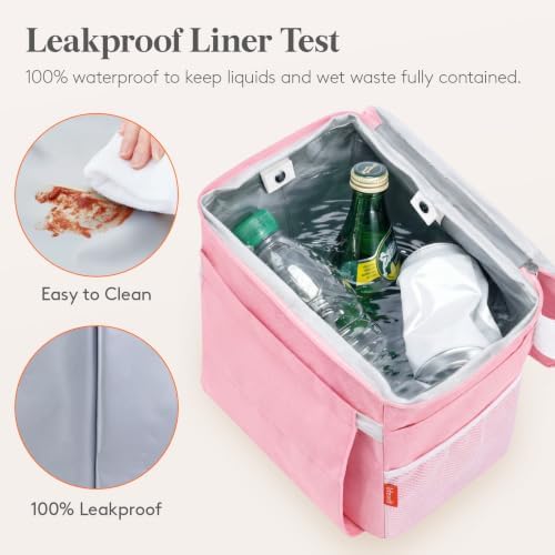 Lifewit Car Trash Can with Lid, Garbage Bag Hanging, Trash Bin, 2 Gallon - Image 5