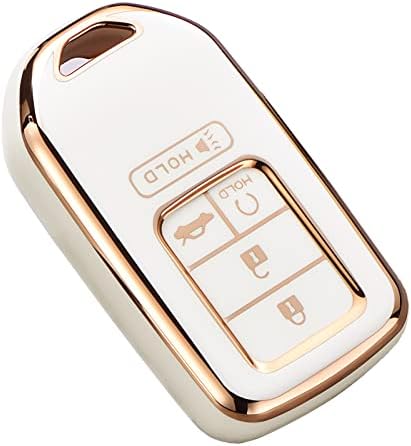 2016-2022 for Honda Key Fob Cover, Premium Soft TPU Full Protection Key Fob by Cacacar
