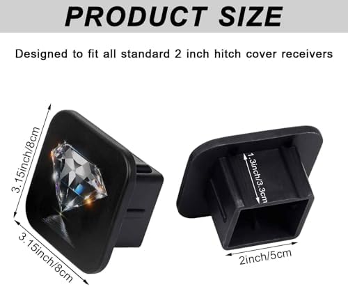 2" Trailer Hitch Cover Rubber Receiver Tube Cap Trailer Hitch Covers - Image 2