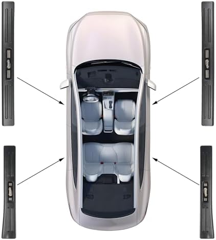 4PCS Door Sill Protector Compatible - Image 2