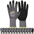 LOCCEF MicroFoam Nitrile Coated Safety Work Gloves by LOCCEF