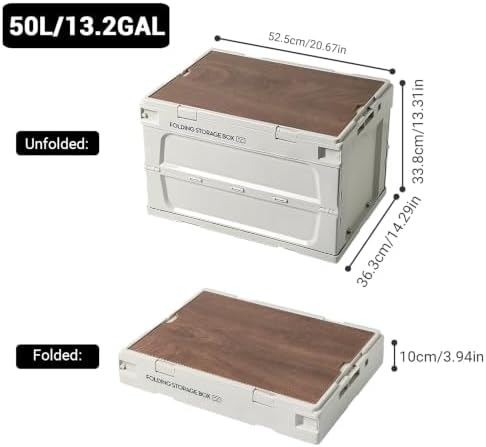Industrial Folding Storage Container, Heavy Duty Plastic Storage Bins - Image 2