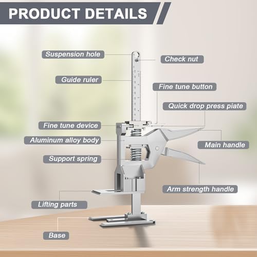 Labor Saving Arm Jack 2 Pack, 12 Inch All-Metal Hand Lifting Jack Tool - Image 3