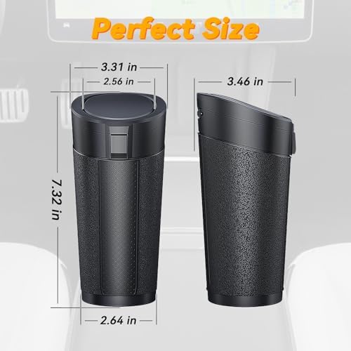 Car Trash Can with Lid, 1 Pack, 90 Trash Bags - Image 4
