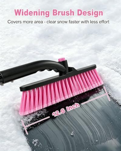 Pink 35" Snow Brush and Ice Scraper - Image 3