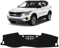 KUST Black Dash Cover for Kia Seltos 2021 2022 2023 Polyester Dashboard Cover by KUST
