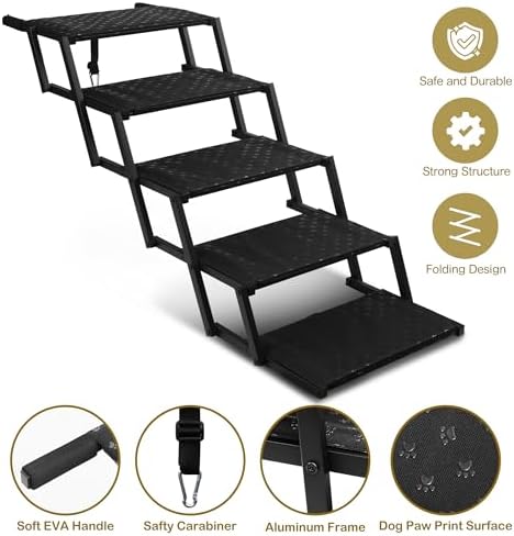 Extra Wide Dog Stairs for Car - Image 2