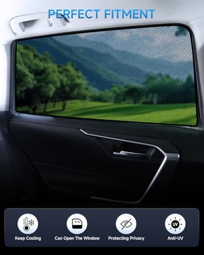 Car Window Shades for Toyota Corolla, UV & Heat Blocker, Privacy Protection for - Image 3
