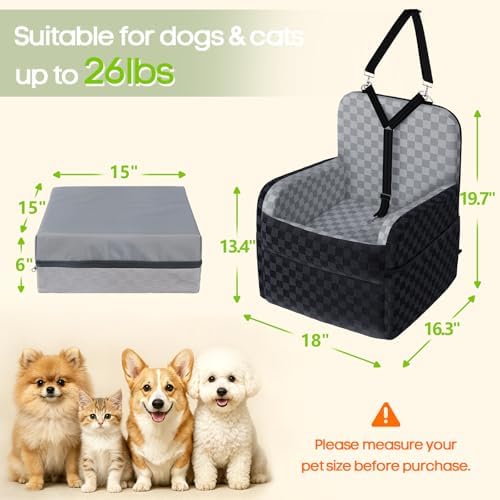 Waterproof Dog Booster Car Seat - Image 2