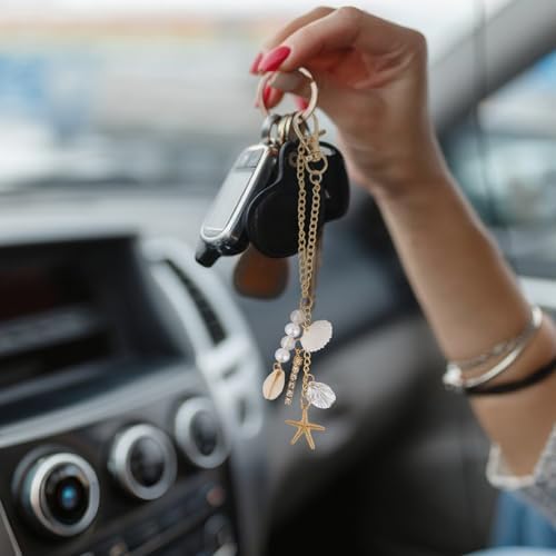 Car Mirror Hanging Accessories – Sea Shells Starfish Pendant, Boho Charm - Image 6