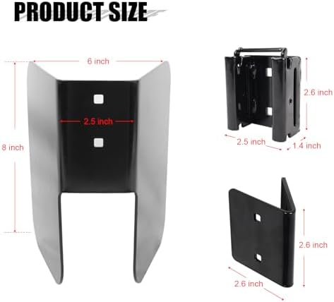 4PCS E-Track Wheel Chock, E-Track Motorcycle Wheel Chock - Image 3