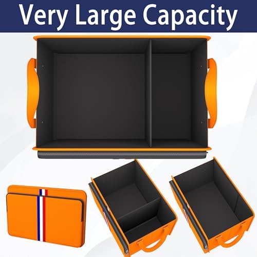 Homeve Trunk Organizer for Car, Waterproof Collapsible 3 Compartments Car - Image 4