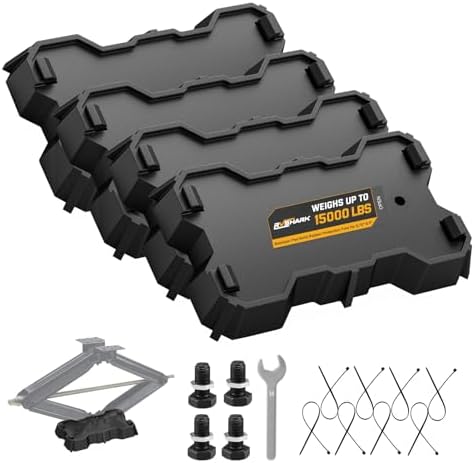 RV Stabilizer Jack Pads for 8.75"-9.5" Length Scissor Jack, 4 Packs by RVshark