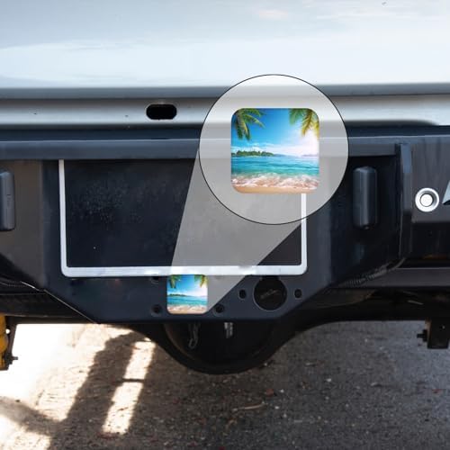 Hitch Cover Fits for 2-Inch Hitch, Beautiful Tropical Beach - Image 5