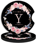 2pcs Letter Y Car Coasters, Absorbent Universal neoprener Cup Holder Coasters by Unknown