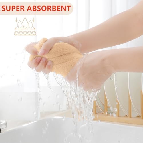 Homaxy 100% Cotton Waffle Weave Kitchen Dish Towels 4-Pack - Image 3