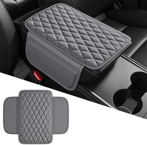 Leather Waterproof Car Armrest Console Pad - Image 2