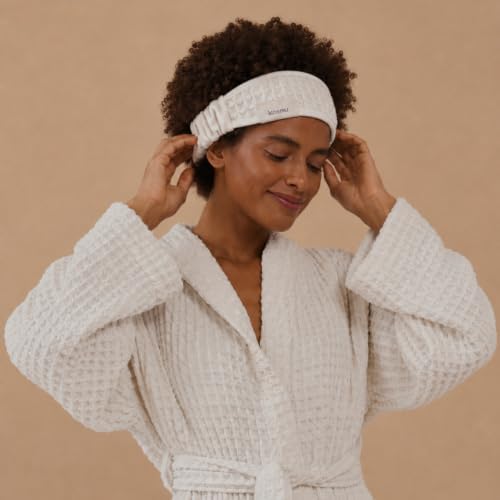 Luxury Organic Japanese Cotton Waffle Spa Headband - Image 6